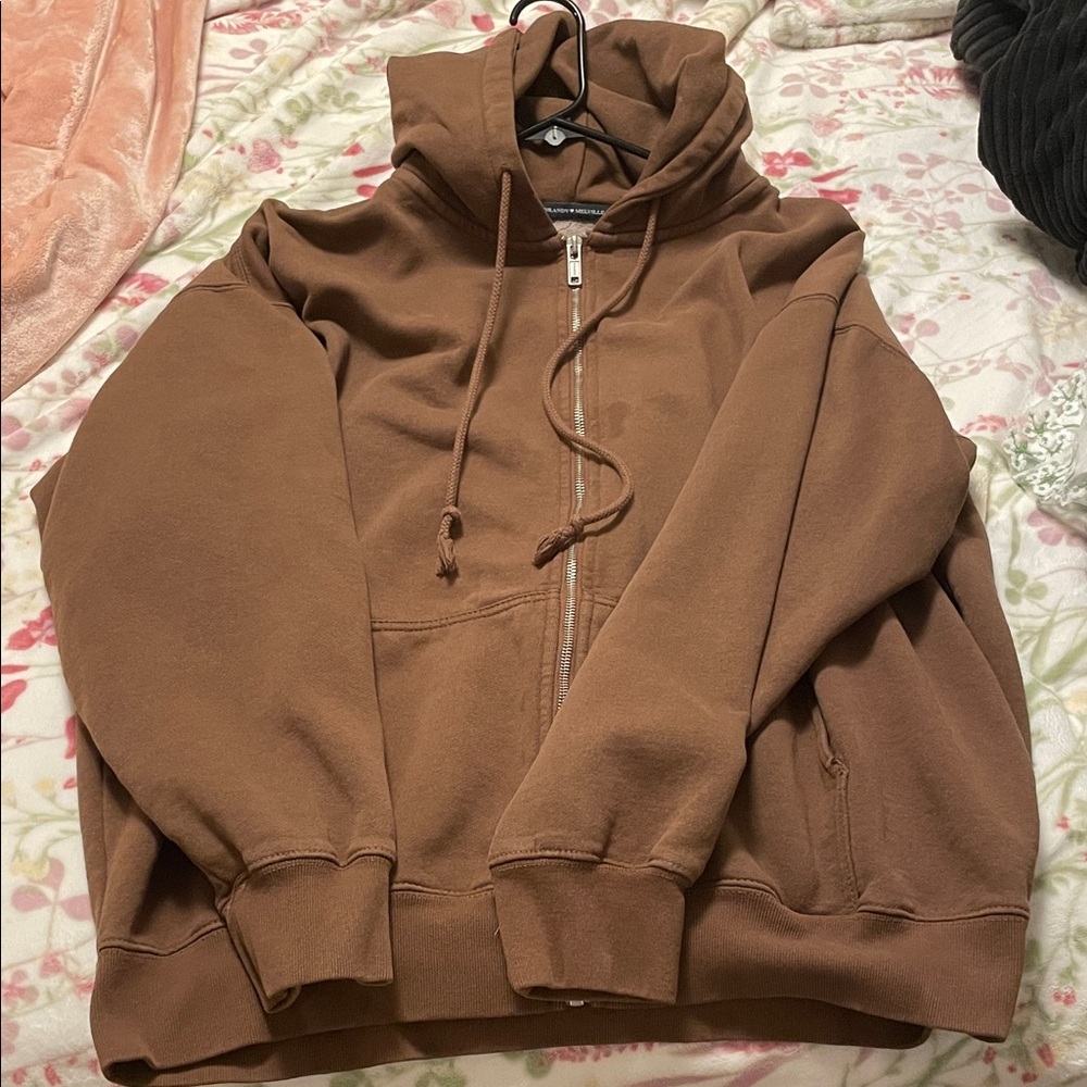 Brandy Melville Chocolate Brown Oversized Hoodie